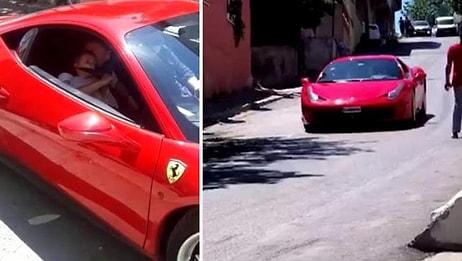 Küçükken İçinde Ukde Kaldığı İçin Sahip Olduğu Ferrari ile Çocukları Gezdirip Mutlu Eden Adam