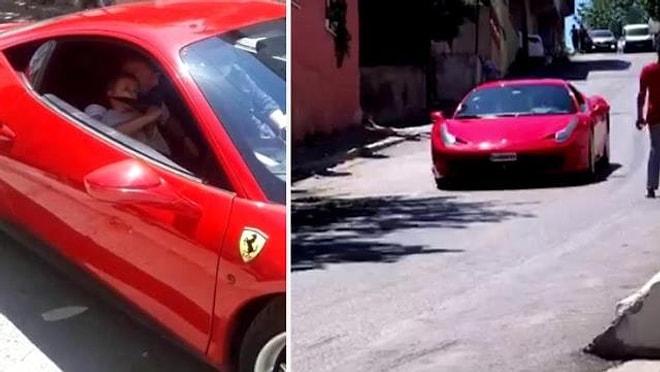Küçükken İçinde Ukde Kaldığı İçin Sahip Olduğu Ferrari ile Çocukları Gezdirip Mutlu Eden Adam