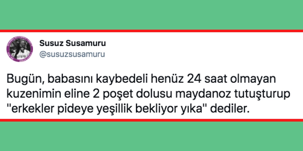 Babasının Yasını Tutmak Yerine Cenazede Erkeklere Hizmet Etmesi İstenen Kadın ve Korkunç Yemek Geleneği
