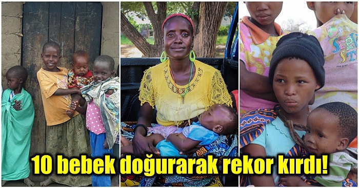 Tek Seferde 10 Çocuk Doğurarak Guinness Rekorlar Kitabı’na Giren Afrikalı Kadın: Goisame Thamara Sithole