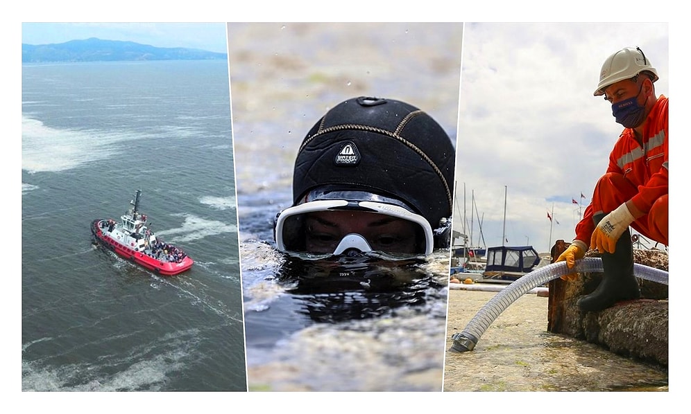 Çarpıcı Görüntüler Ortaya Çıktı: Marmara Denizi'nde Müsilaj Temizliği Başladı 🌊