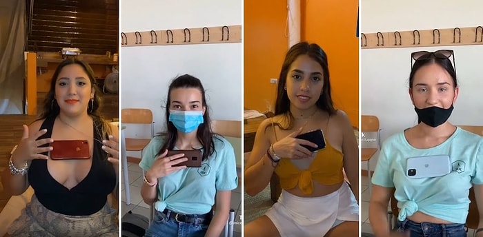 TikTok Kadınlarından Yeni Akım: Memede Telefon Durdurma Akımı