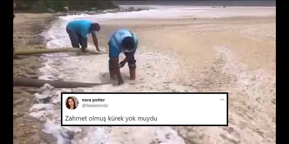 Balıkesir'de Vidanjör ile Müsilaj Temizliği Yapılmasına Sosyal Medya Kayıtsız Kalamadı: 'Kürek Yok muydu?'