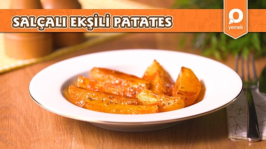 Patatesi Hiç Bu Şekilde Pişirdiniz Mi? Ekşili, Salçalı Patates Nasıl Yapılır?