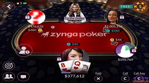 Zynga Poker veya Texas HoldEm Poker