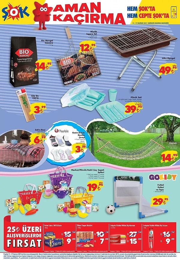 Bu hafta ŞOK'ta piknik ürünleri satışta olacak.