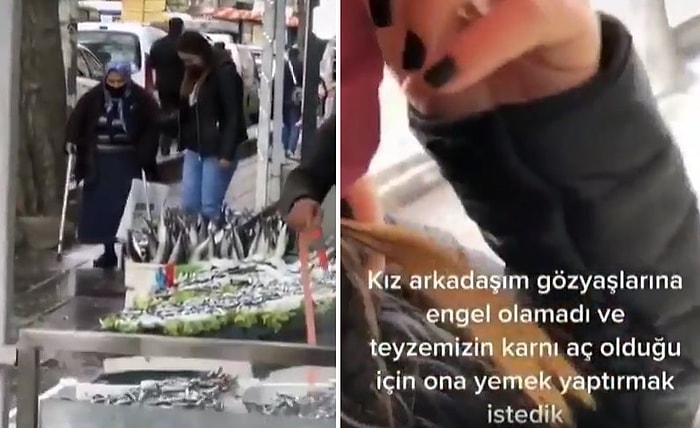 Bir Teyzenin Tezgaha Bakıp Balık Satın Alamamasına İçerlenen Çiftin İyi İnsanlar İyi ki Var Dedirten Hareketi