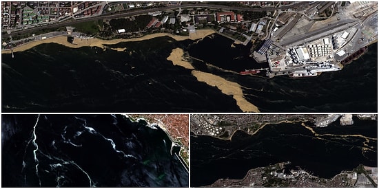 Marmara Denizi'ndeki Müsilaj Uzaydan Görüntülendi