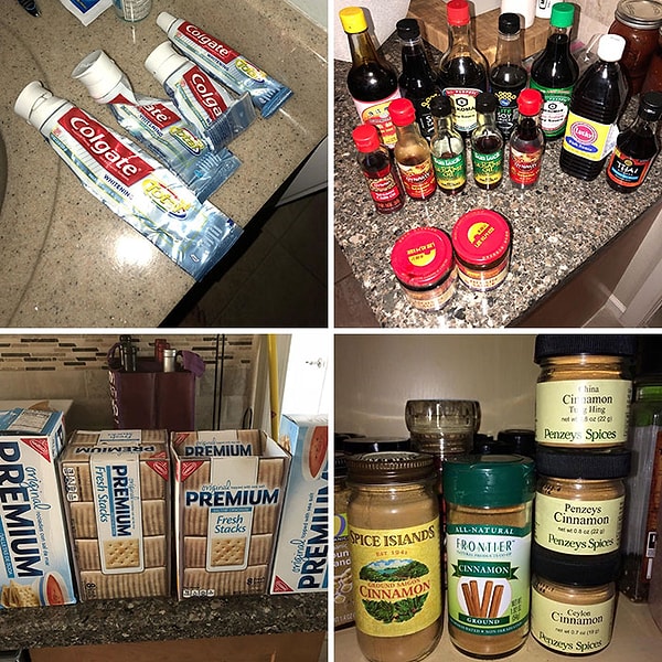 9. Жена при покупке продуктов не обращает внимания на то, что у нас уже есть дома