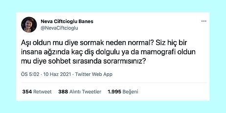 "Aşı Oldun mu?" Diye Sormanın Yanlış Olduğunu Savunan Kadın Tartışma Yarattı