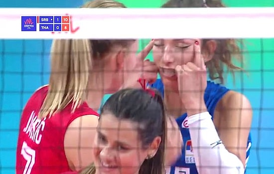 Сербская волейболистка была дисквалифицирована из-за расистского жеста во время матча против Таиланда