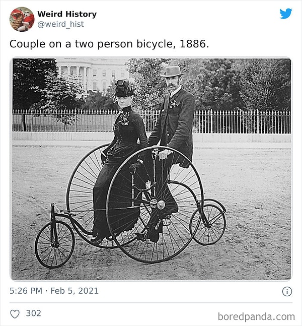 15. Парочка на велосипеде для двоих, 1886