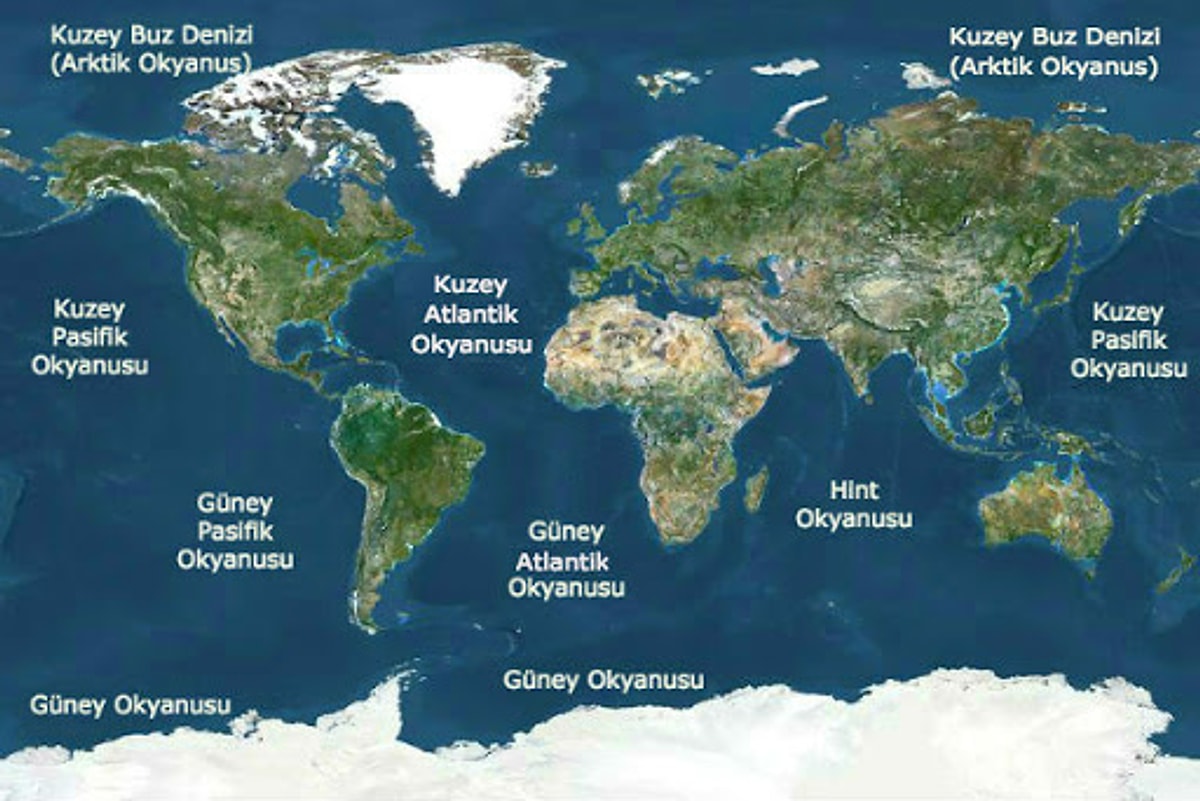 Dünya'daki Okyanus Sayısı 5'e Yükseldi; Güney Okyanusu Atlasa Ekleniyor