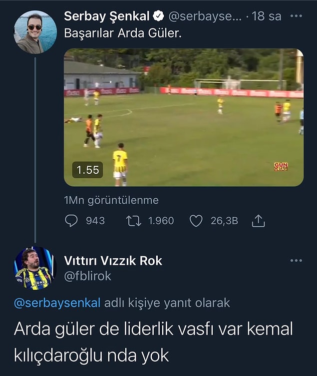 20. Liderlik vasfı yok bi kere.