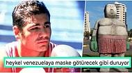 'Boğazın Boğası' Lakaplı Ağır Sıklet Boks Şampiyonu Sinan Şamil Sam'ın Mersin'de Yapılan Bi' Acayip Heykeli