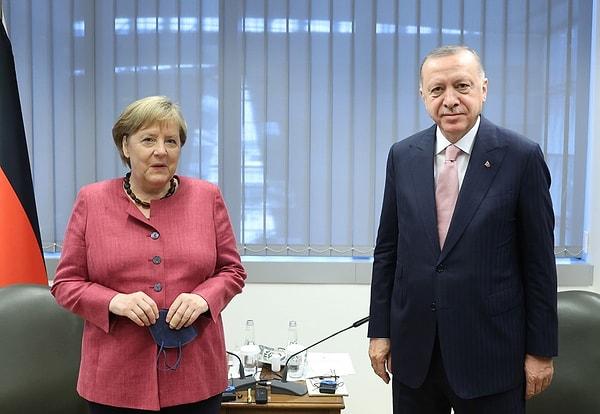 Erdoğan Merkel İle Görüştü