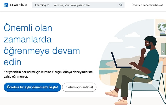 11. LinkedIn'in 'Learning' özelliğini kullanabilirsiniz.