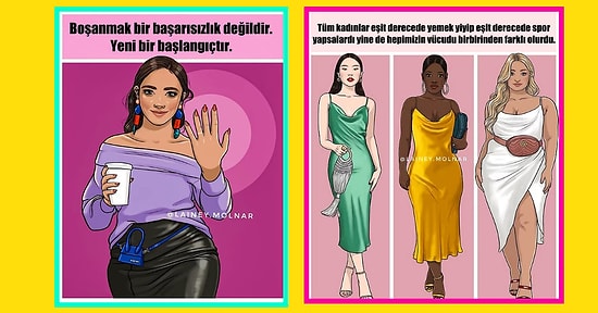 Yaptığı İllüstrasyonlarla Kadının Toplumdaki Yerini Başarılı Bir Şekilde Eleştiren Sanatçı: Lainey Molnar