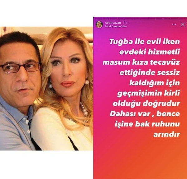 Seda Sayan'ın resmi Instagram hesabından paylaştığı iddia tam olarak şöyle.