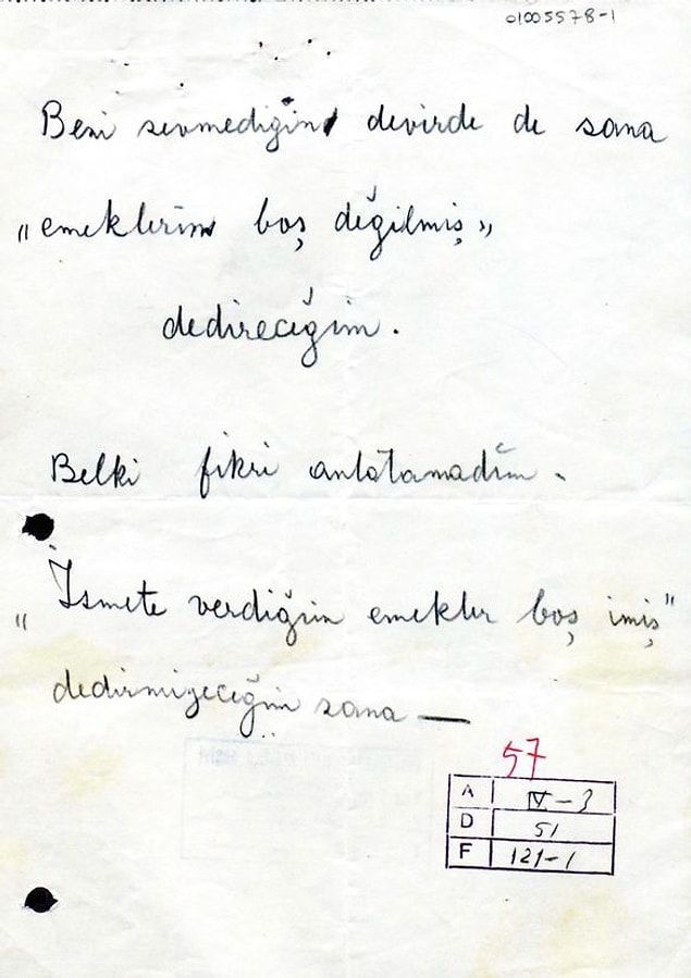 Eklememiz lazım ki Celal Bayar, İnönü'nün bu görüşlerine katılmaz. İçeriğimizi İnönü'nün istifa sonrası Atatürk'e yazdığı duygu dolu not ile bitirelim.