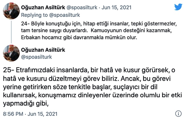 'Kamuoyunun desteğini kazanmak, Erbakan hocamız gibi davranmakla mümkün olur'