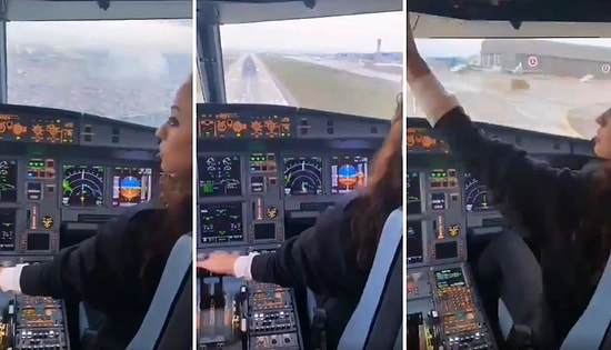 Kokpitten İstanbul Sabiha Gökçen Havaalanı'na İniş Anları