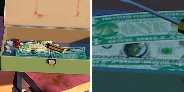 31. Toy Story 2'de (1999) bir dolar banknotun üzerinde Steve Jobs'ın fotoğrafı vardır.
