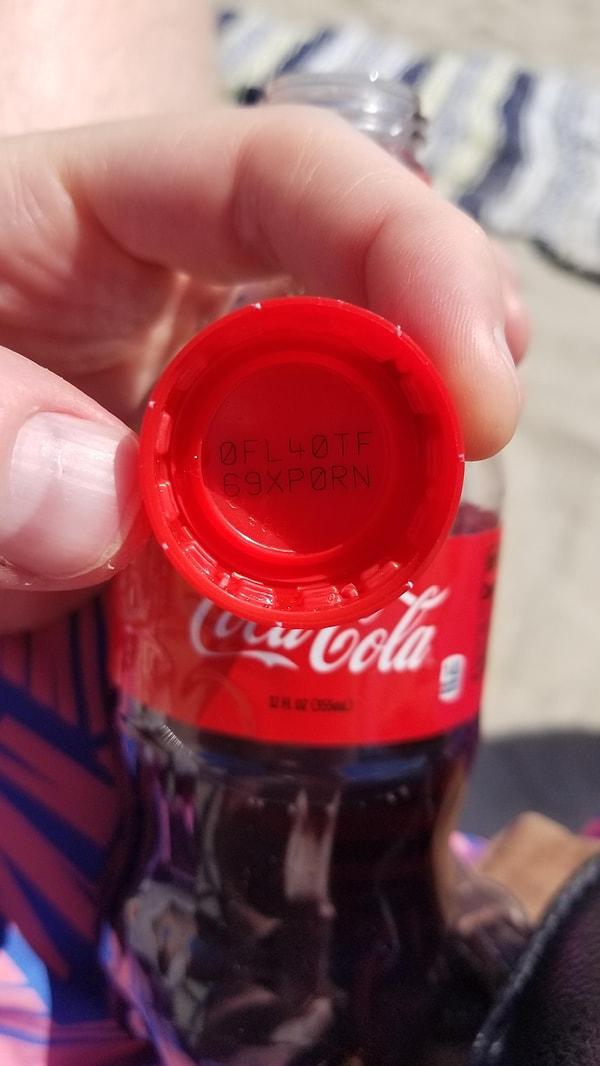5. "Coca-Cola şişemin kapağındaki Abecesayısal kodu 69XP0RN."