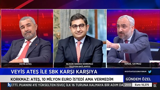 Veyis Ateş, Canlı Yayında Hakkındaki İddiaları Yanıtladı: '10 Milyon Euro İstemedim'