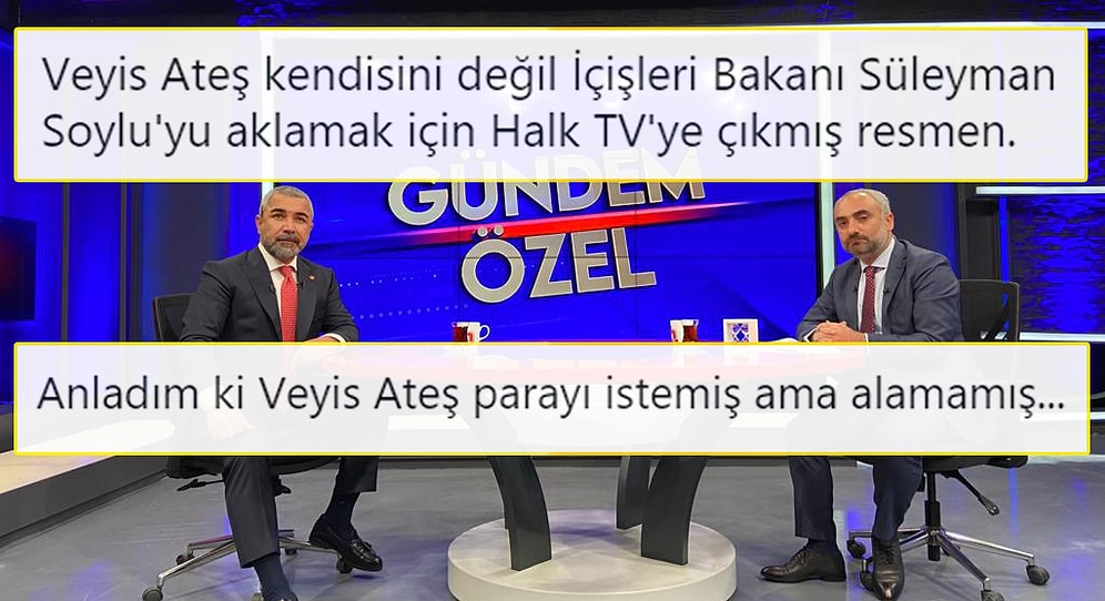 Veyis Ateş'in Canlı Yayındaki Savunması İçin Sosyal Medyada Ne Dediler?