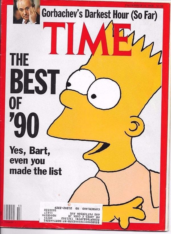 3. Bart Simpson, TIME dergisinde yüzyılın en nüfuzlu 100 kişisinden biri olarak yer aldı.