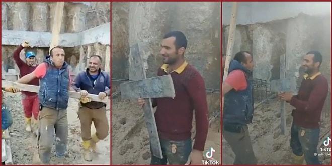 Battal Gazi'nin Zorla Hıristiyan Yapılamaya Çalışıldığı Sahneyi Tekrardan Canlandıran İnşaat İşçileri