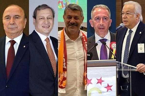 Galatasaray'ın 38. başkanı olabilmek için 5 aday yarıştı.