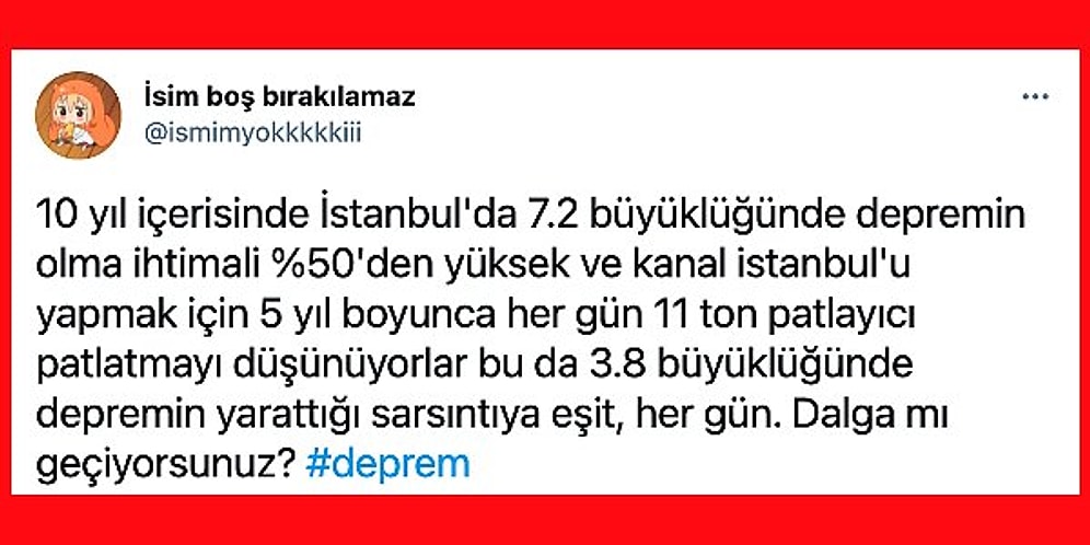 İstanbul'da Şehrin Göbeğinde Meydana Gelen Deprem Kanal İstanbul Tartışmalarını Yeniden Gündeme Getirdi