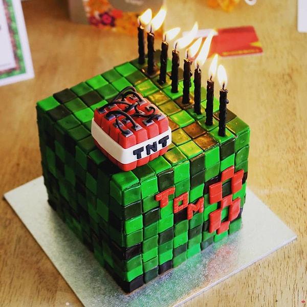 3. Minecraft tutkunlarını bundan daha fazla mutlu edebilecek bir pasta var mıdır acaba?