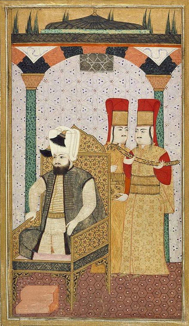 12. III. Mehmed (1595 – 1603) ise Osmanlı tarihinin hanedan içindeki belki de en kanlı olayına imza atarak kundaktaki bebekler dahil 19 kardeşini öldürtür. Ve bununla birlikte oğlu Şehzade Mahmut'u da 21 yaşında iken boğdurtur.