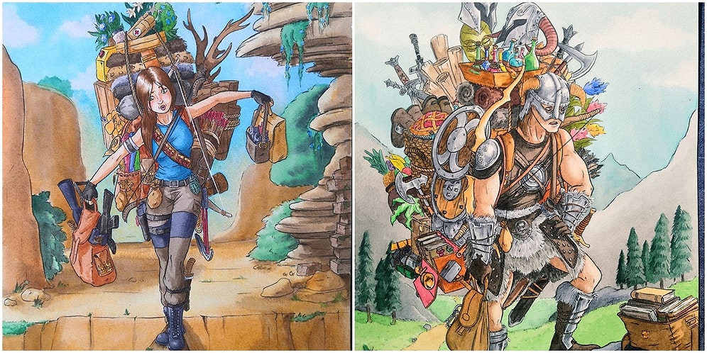 Oyun Karakterleri Tüm Envanterlerini Gerçekten Taşısalar Nasıl Olurdu Sorusuna Yanıt Veren 9 Çalışma