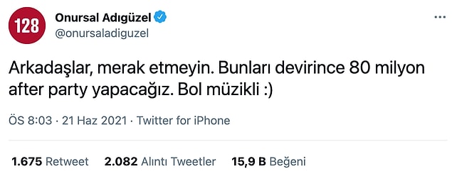 9. Bazı muhalif isimlerin ülkede müziğin yasaklanmasına dair çokça tepki çeken after party çıkışı