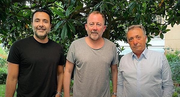 Beşiktaş'ta Ahmet Nur Çebi, Emre Kocadağ ve Sergen Yalçın'dan oluşan üçlü zirve gerçekleşti.