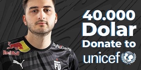 FIFA Oyuncusu Mert Altıntop, Turnuvadan Kazandığı 40.000$'ı UNICEF’e Bağışladı!
