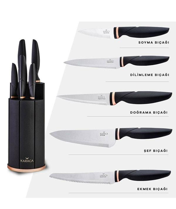 11. Mutfağınızın şefleri için kaliteli bir bıçak seti şart.