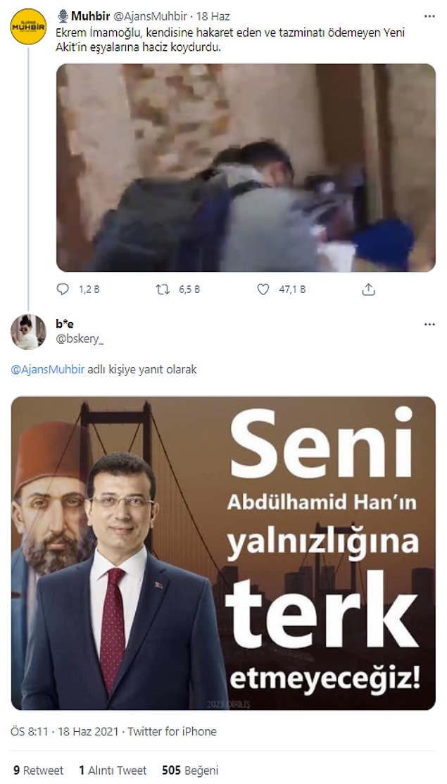 8. "Biz o hataya bir kere düştük!"