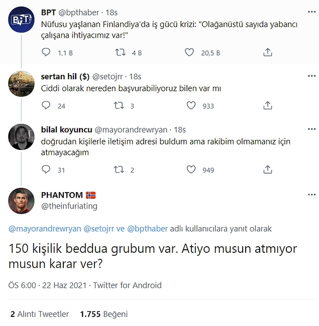 11. Hadi istiyorsan söyleme şimdi.