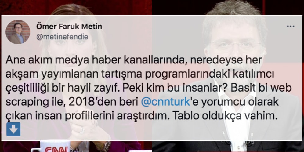 CNN Türk'ün Kazık Çakan Yorumcularını ve Geldikleri Vahim Noktayı Gözler Önüne Seren Enfes Araştırma