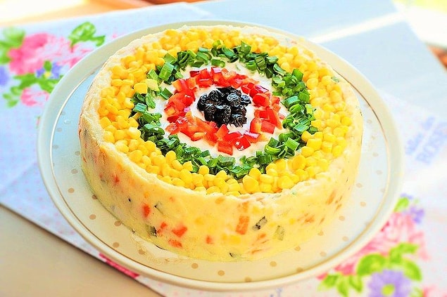 9. Kek Kalıbında Patates Salatası Tarifi: