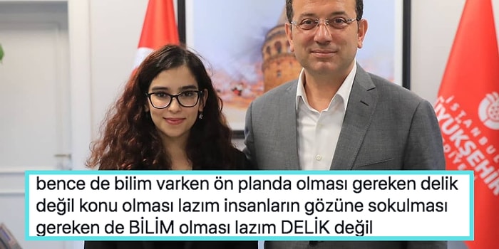 Ekrem İmamoğlu'yla Fotoğrafını Paylaşan Genç Kadının Göbek Deliğine Takan Kullanıcı