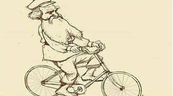 Tolstoy'un bisikleti kavramı Tolstoy'un 67 yaşında bisiklet sürmeyi öğrenmesiyle ortaya çıktı.