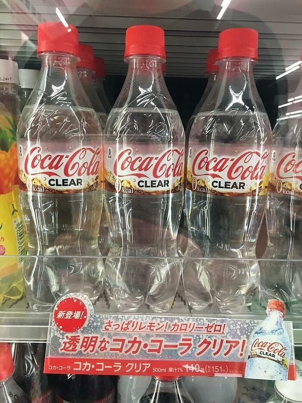 30. Japonya'da satılan şeffaf Cola'ları görmüş müydünüz?