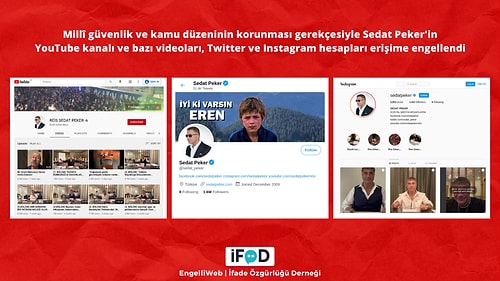 Sedat Peker'in YouTube Kanalı ve Toplumsal Medya Hesaplarına Erişim Engeli!