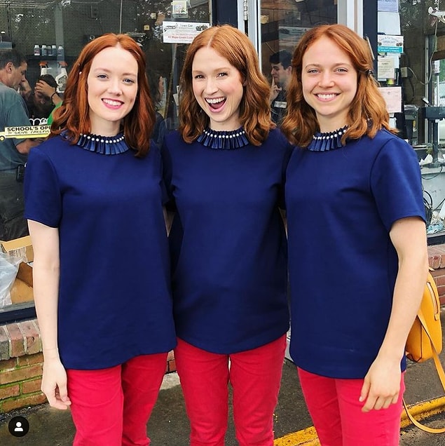 6. "Unbreakable Kimmy Schmidt" dizisinin başrolü Kimmy Schmidt ve dublörleri.